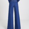 Blue Wide Leg Palazzo Jeans