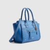 Blue Winged Panelled Zip Tote Bag