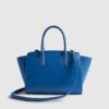 Blue Winged Panelled Zip Tote Bag