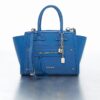 Blue Winged Panelled Zip Tote Bag