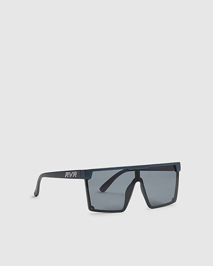 Boys Black Matte Visor Sunglasses