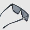 Boys Black Matte Visor Sunglasses