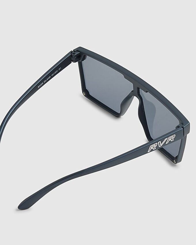 Boys Black Matte Visor Sunglasses