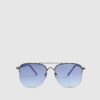 Boys Blue Metal Navigator Sunglasses