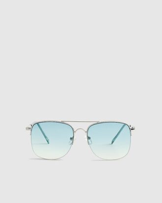 Boys Blue Ombre Metal Navigator Sunglasses