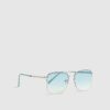 Boys Blue Ombre Metal Navigator Sunglasses