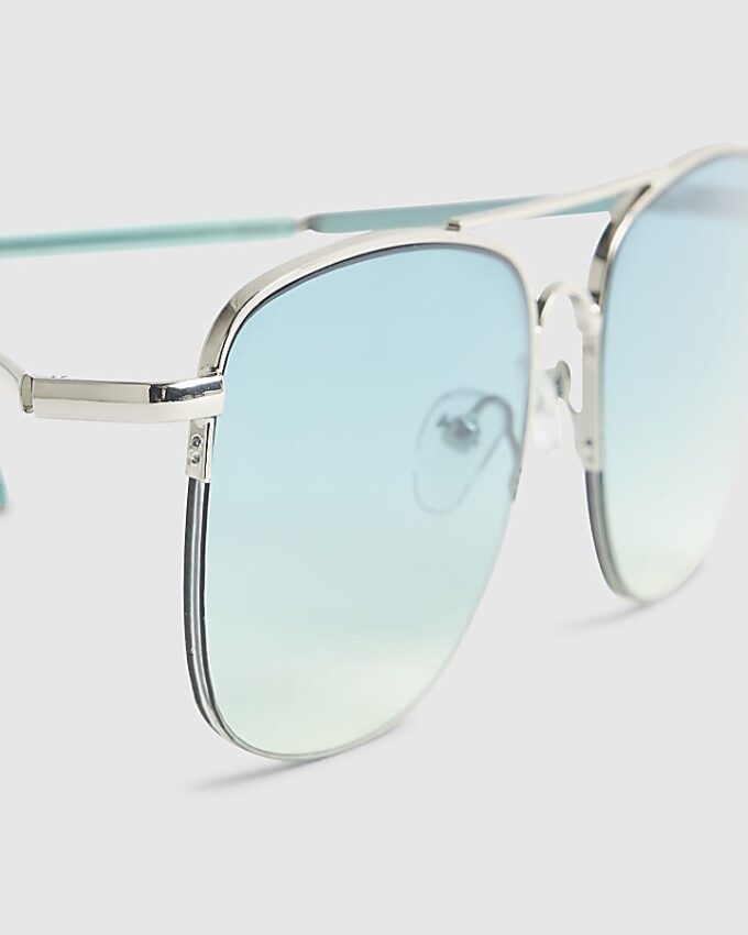 Boys Blue Ombre Metal Navigator Sunglasses