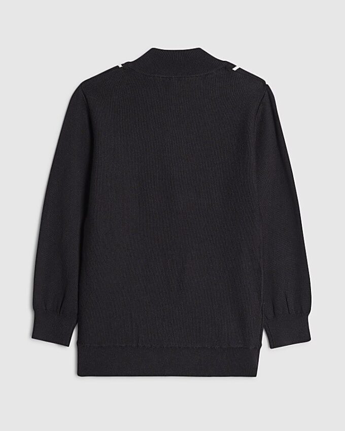 Boys Navy Stripe Funnel Top
