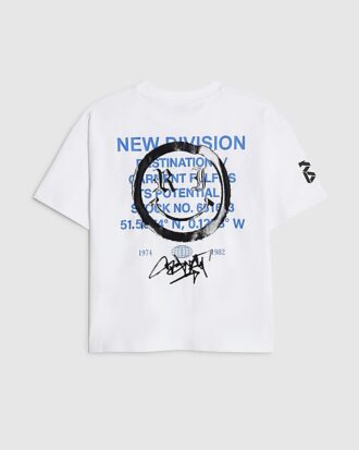 Boys White Graffiti Smile T-Shirt