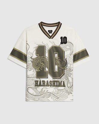 Boys White Japanese Dragon 10 T-Shirt