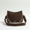 Brown Chain Front Cross Body Bag