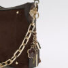Brown Chain Front Cross Body Bag