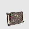 Brown Cherry Monogram Print Mini Purse
