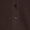 Brown Cosy Tipped Polo Top