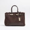 Brown Faux Suede Tote bag