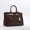 Brown Faux Suede Tote bag