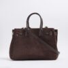 Brown Faux Suede Tote bag