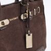 Brown Faux Suede Tote bag