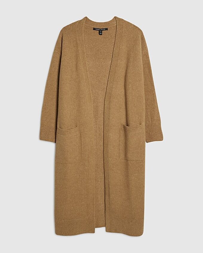 Brown Long Sleeve Cosy Maxi Cardigan