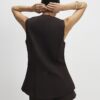 Brown Longline Tailored Waistcoat