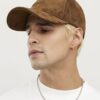 Brown MCMXII Faux Suede Cap