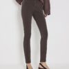Brown Mid Rise Skinny Jeans