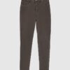 Brown Mid Rise Skinny Jeans