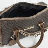 Brown Monogram chain detail Bowler bag