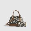 Brown Monogram Daisy Tote Bag Bundle