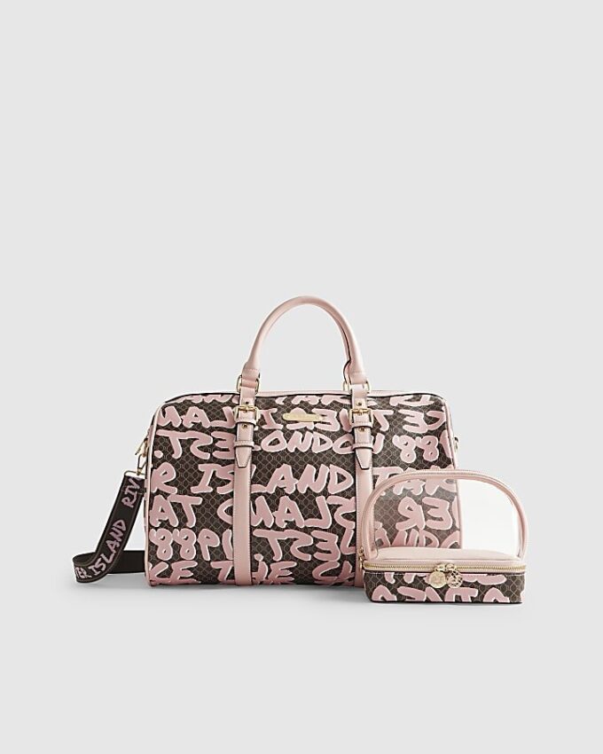 Brown Monogram Graffiti Barrell Bag Bundle