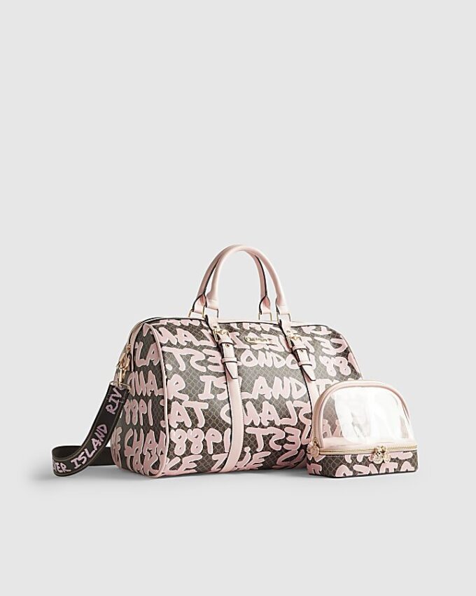 Brown Monogram Graffiti Barrell Bag Bundle