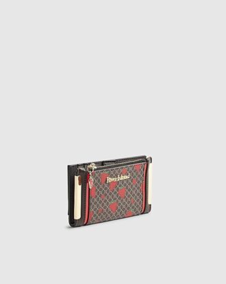 Brown Monogram Strawberry Print Mini Purse