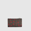 Brown Monogram Strawberry Print Mini Purse