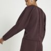 Brown Premium Long Sleeve Batwing Sweatshirt