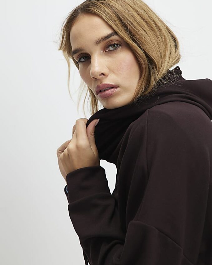 Brown Premium Long Sleeve Hoodie
