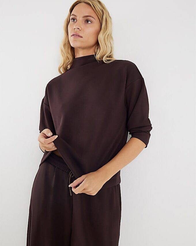 Brown Premium Long Sleeve Top