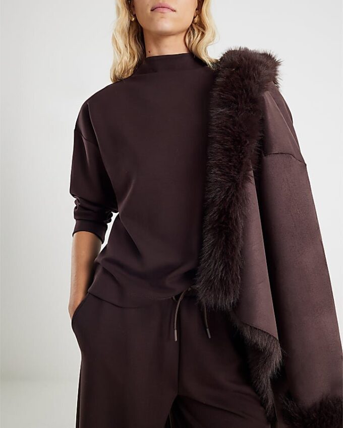 Brown Premium Long Sleeve Top