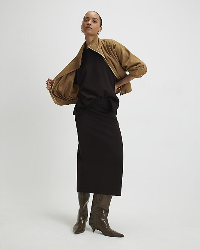 Brown Premium Short Sleeve Oversized T-shirt