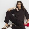 Brown Premium Short Sleeve Raglan Top