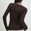 Brown Scallop Trim Top