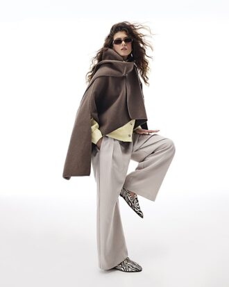 Brown Scarf Cape