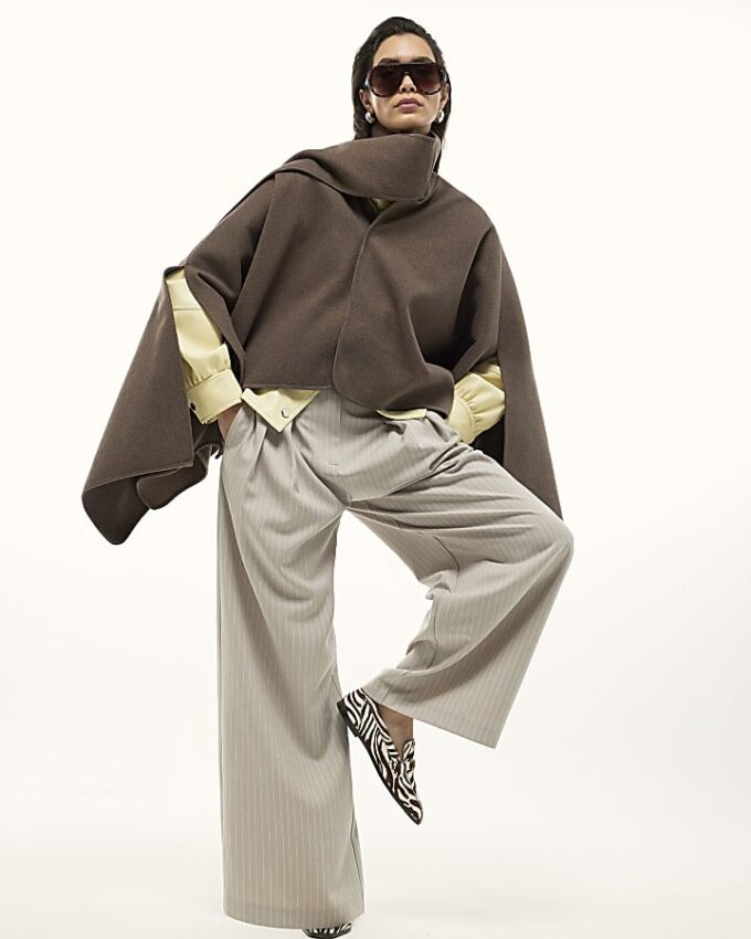 Brown Scarf Cape