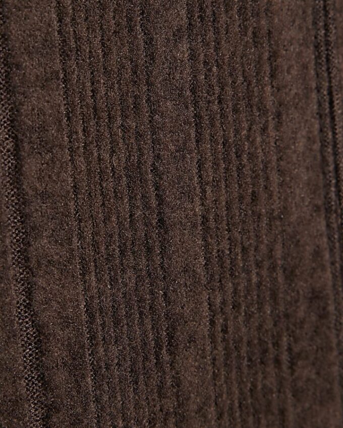 Brown Short Sleeve Cosy Cap Sleeve Top
