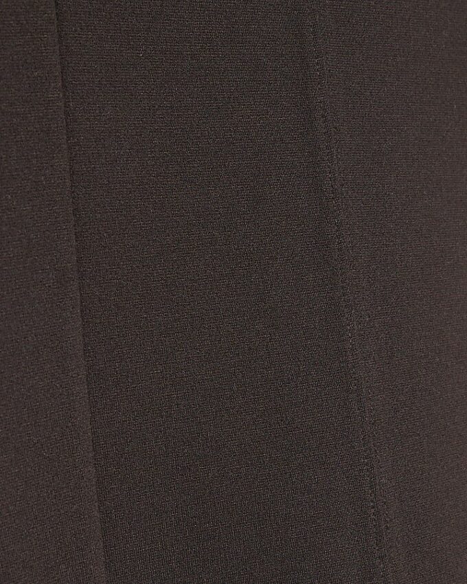 Brown Short Sleeve Interlock Top