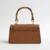 Brown Small Top Handle Tote Bag