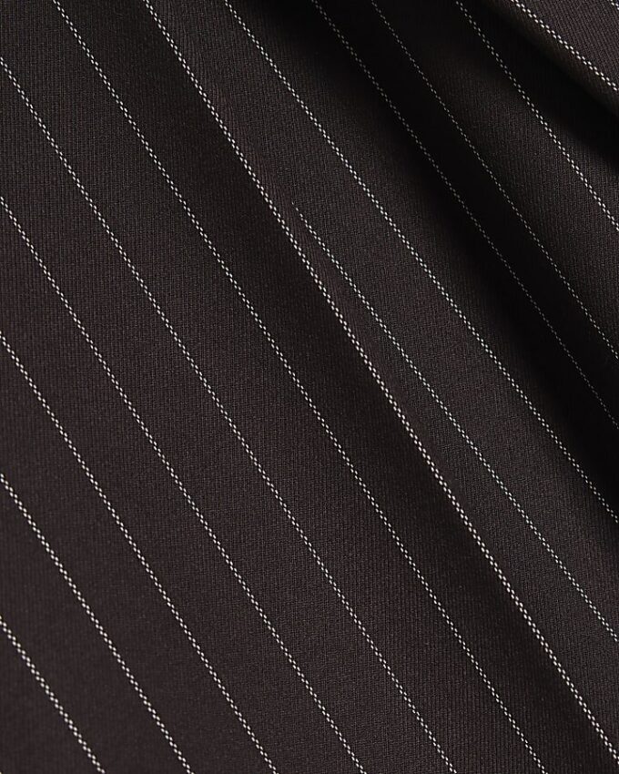 Brown Stripe Wide Leg Trousers