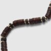 Brown Wooden Beaded Necklace
