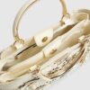 Cream 3D Floral Laser Cut Tote Bag