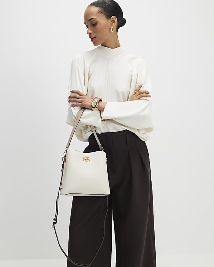 Cream Bucket Bag