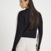 Cream Colour Block Batwing Sweatshirt